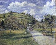 Camille Pissarro The highway Sweden oil painting artist